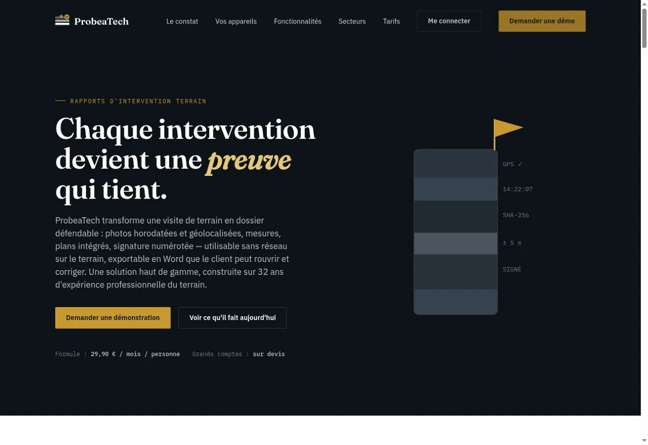 Une photo isolée ne prouve rien. Un dossier daté, situé et signé, oui.