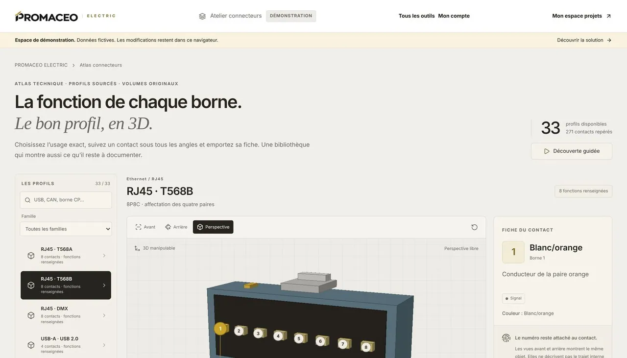 Les connecteurs en 3D : brochage et identification