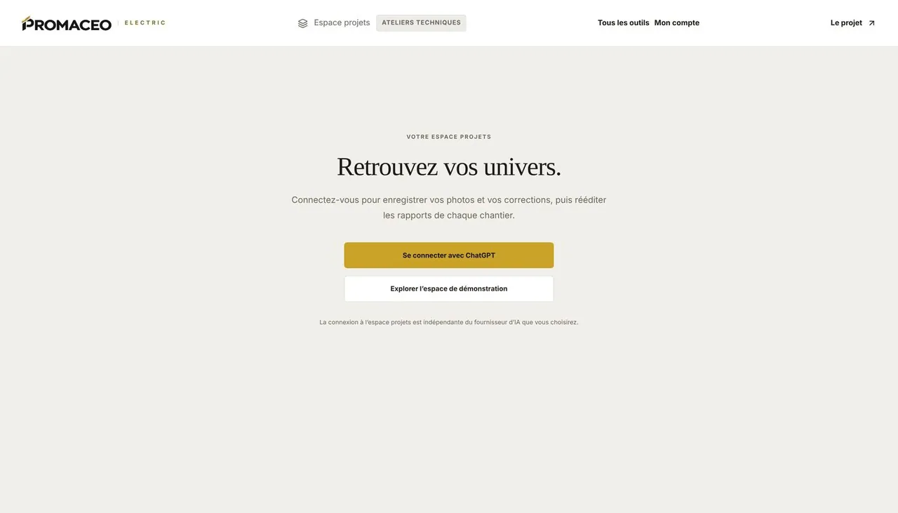 Un univers par chantier : rien ne se perd entre deux visites