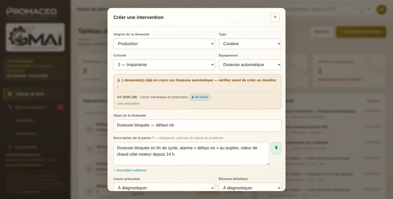 Une demande structurée, plutôt que « ligne en panne »